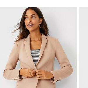Ann Taylor Tan Blazer Professional Suit Jacket